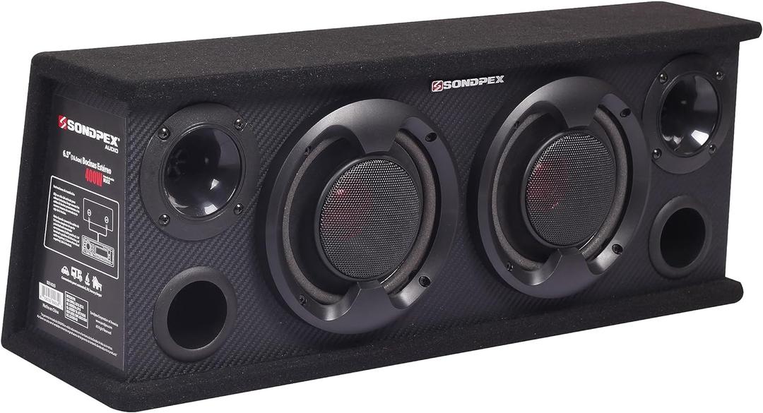6.5 Speakers,2-Way Car Speakers,Door Speaker,Car Audio Tweeters,Speaker System Full Range,400W Max,4 Ohm,Wide Frequency Response,Enhanced Bass,Coaxial,Car Stereo System