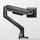 monTEK Deluxe Monitor Arm up to 40 Inch Holds 26.4 lbs Curved Screens Aluminum Fully Motion Adjustable Single Monitor Stand with Clamp/Grommet Desk Mount, Quick Release Plate,75/100mm VESA, MA1008BK (Black), Size: without USB