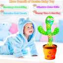 Baby Toys Interactive, Dancing Talking Cactus Toy Volume Adjustable, Mimicking Singing Repeating, Easter Gifts / Easter Basket Stuffers for Baby Toddler, Toddler Infant Baby Toys Gifts for Boys Girls