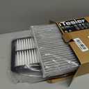 Engine Cabin Air Filter kit for Pilot (2016-2022), Ridgeline (2017-2025), Passport (2019-2025), MDX 3.0L/3.5L (2016-2020), Replaces 17220-5J6-A10, 80292-SDA-A01