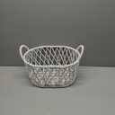 Zerodeko Handheld Wire Storage Basket Versatile Fruit Snack Organizer Vintage Design for Kitchen Dining Room Living Spaces Material Easy Visibility for Quick Access