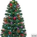 3FT Artificial Christmas Tree with Lights - 12 Lighting Modes, Timer&Ornaments, Mini Fake Xmas Tree for Tabletop, Home, Office, Christmas Decoration Tree Decor (Green 4)