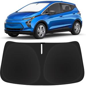 Sun Shade for Chevy Bolt 240T Reflective Windshield Cover Custom Fit 2017-2024 2025 Chevrolet Chevy Bolt EV LT, Premier Hatchback Accessories Sun Visor Front Window UV Rays Blocker
