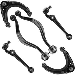 Front Rearward Forward Lower&Upper Control Arms w/Ball Joints for 2007-2012 Ford Fusion Lincoln MKZ Mercury Milan (6pc)