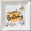 2 x Birthday Gifts for Friends Female Ring Trinket Dish Happy birthdayFriendship Gifts for Women Friends