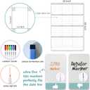 Dry Erase Wall Calendar - 38x26 Inches - Blank Undated Yearly Calendar - Whiteboard Premium Laminated Planner - Reusable Laminated Office Jumbo 12-Month Calendar (Vertical)