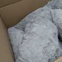 Best Friends by Sheri The Original Calming Donut Dog Bed for Extra-Large Dogs up to 150 lbs, Lux Faux Fur, Gray, 45" x 45"
