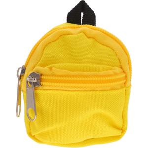 ibasenice Mini Doll Bag Mini Doll Backpack Accessories Backpack Bag Costume Ornament Dressing ature Backpack (Yellow)