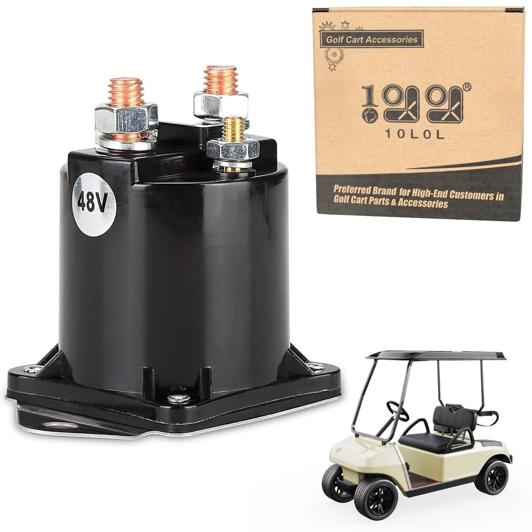 10L0L Golf Cart 48V Solenoid Relay for Club Car DS |1995-1997| Electric, OEM# 101807001 1018070-01 1118