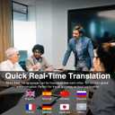 AI Real-Time Translation Earbuds,Wireless Earbuds,144 Languages Ear Buds,Two-Way Translator Earbuds, Ear pods Wireless,HD Sound Bluetooth Translating Earbuds for Travel, Business,Learning (Blue A)