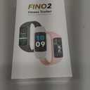 FITVII FINO 2 Slim Fitness Tracker, Smart Watch with Blood Oxygen, Sleep Monitor, 24/7 Heart Rate & Blood Pressure, IP68 Waterproof Health Activity Trackers with Calories Step Counter for Women Men (White)