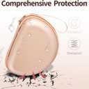 Hard Shell Travel Case Compatible with Beats Studio Pro/Studio3/Solo4/Solo3/ Solo 2 Bluetooth On-Ear Headphones (Gold 2)