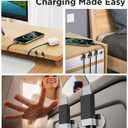 3 x Magtame USB C to USB C Cable, 3.3FT StayCable with Anti-Drop Magnetic Holder, Braid 60W Type C Fast Charging Cord for Bedside/Car, Compatible with iPhone 17/16, Laptop