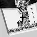 Men's Letter Graphic Workout Shorts Drawstring Waist Straight Leg 2 in 1 Basketball Shorts (Black, L)