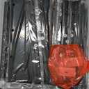 Huuger Nightstand Set of 2, Night Stand with Fabric Drawer, Mesh Shelf, Side Table with Storage, Fabric Drawer Dresser, Open Shelf, Metal Frame, Bedroom, Rustic Brown