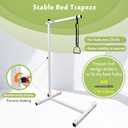 Trapeze Bar for Bed Mobility Aids, Bedside Pull Up Bar, Bed Lift for Elderly Seniors Transfer Rail, Medical Trapeze for Hospital Bed Standing Helper, Handicap Bariatric Bed Handle, 39 x 29.5 x 67.5 inch