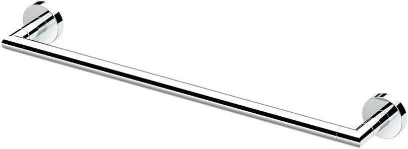 Gatco 4631 Glam Single Towel Bar, 18 Inch, Chrome | Wall Mounted Towel Holder For Bathroom