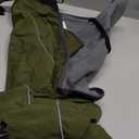 Dog Winter Raincoat, Waterproof Warm Jacket with Velvet Lining for Cold Weather, Windproof Insulated Rain Coat with Reflective Strips for Medium Dog (Green, M)