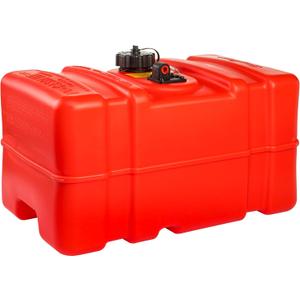 Scepter 12 Gallon Portable Marine Gas Can, Large Capacity Boat Fuel Tank, 2-Way Vented Cap, Built-In Fuel Gauge & Pick-Up, Handles, EPA & CARB Compliant, Tall Profile, 22.9"L x 14.3"W x 13.9"H (08668)