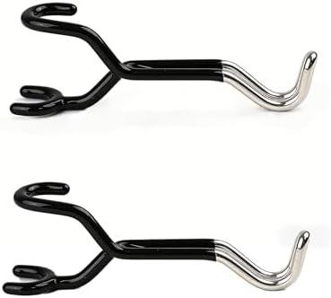UAOPL 2-Pack Bow Hanger for Truck - Headrest Mount Archery Holder for Car SUV - Universal Vehicle Storage & Compound Bow Hunting Transport, No Tools Quick Installation (Metal Material)
