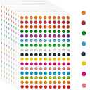 20 Sheets Color Coding Labels - Laser Shiny Sparkle Circle Dot Stickers, 1/4" Round Sparkle Dot Stickers