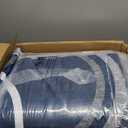 RUGSREAL Washable Rug 4x6 Abstract Circles Area Rug Non Slip Floor Carpet Contemporary Soft Rugs Low Pile Accent Rugs for Indoor Living Dining Room, Navy