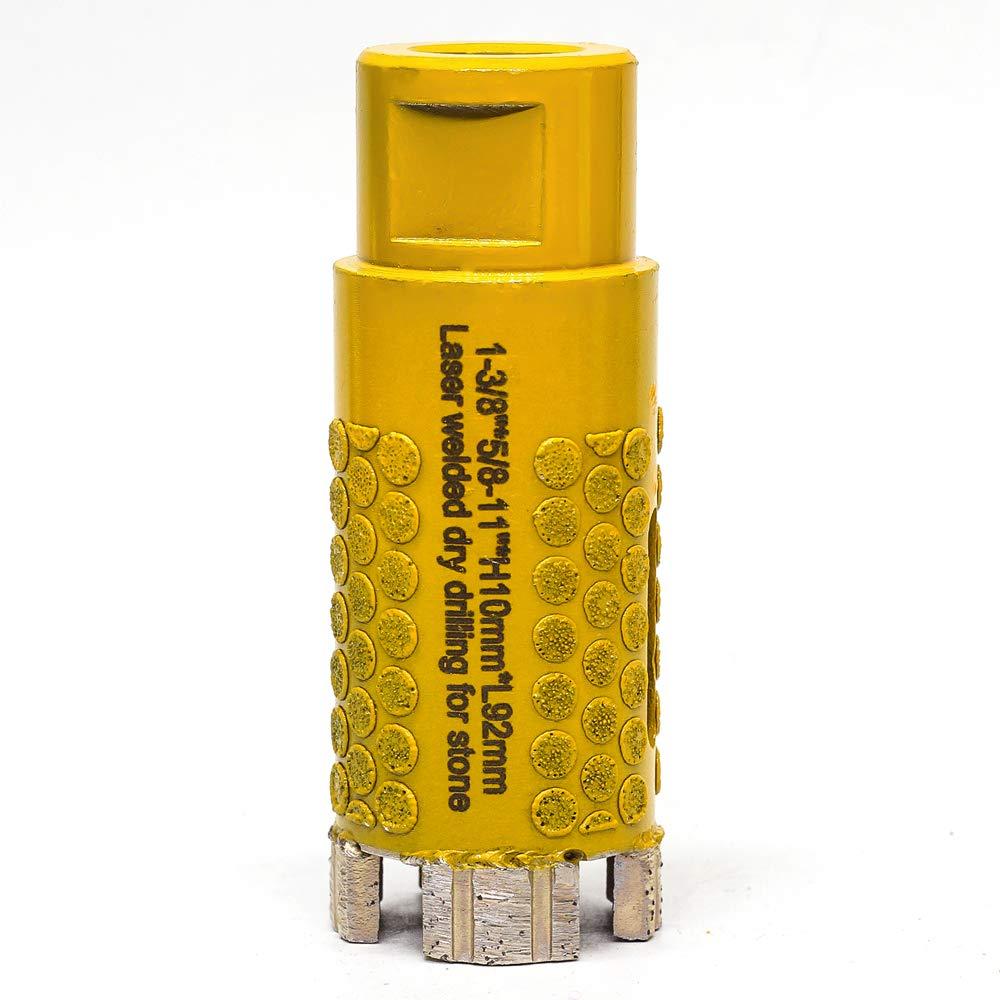 OSTEK 1-3/8'' Diamond Electroplated Dot Protection Diamond Core Drill Bits for Stone Granite (Yellow)