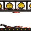 MEUS RACING RC LED Lights Spotlight Roof Light Tail Light Kit for Vanquish H10 Optic Sparco Yokohama RTR 1/10 RC Crawler Upgrades Parts