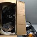 Avsty Headlights Assembly for Freightliner Century 2004 2005 2006 2007 2008 2009 2010 2011 2012 2013 2014 2015 Headlamp(Black)