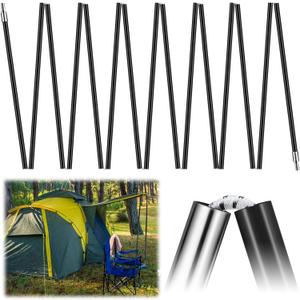 Yaocom Fiberglass Tent Poles Replacement Pre Assembled Black Tent Poles Camping Rod Parts for Hiking Outdoor Camping Backpacking (20ft)
