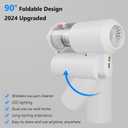 Handheld Car Vacuum Cleaner 16000PA Vacuum Cleaner and Air Duster Portable High Power Cordless Multi-Nozzles for Car, Home, Office, Pet (White)