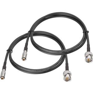 Superbat 3G 6G SDI Cable 3ft (Belden 1855A) DIN 1.0/2.3 to BNC SDI Cable for Blackmagic BMCC/BMPCC Video Assist 4K Transmissions and HyperDeck Cameras 2-Pack