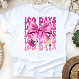 100 days pink and white shirt 130