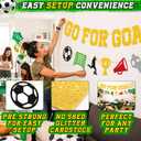 2 x Come on World 2026 Cup Decorations Go for Goal Banner Game Day World Football Party Decor International Soccer Competition Backdrop Sports Celebration Decor Pre-Strung