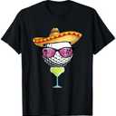 Women Cinco de Mayo Golf Ball With Sombrero Margarita Golfer T-Shirt, S
