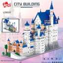 Architecture Neuschwanstein Castle Building Blocks Set, Famous World Architecture Model Building kit 11810 PCS Creative Collection Building Toys for Adults