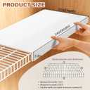CLICLIE Wire Shelf Covers, 24" W X 12" D PVC Wire Rack Covers for Pantry