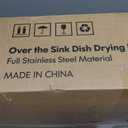 Over The Sink Dish Drying Rack, Extra Large Capacity Dish Drainer
3 Tier Extra Large All Stainless Steel Expandable Plate Strainers, Rustproof Metal, Counter Space Saving, Modern Silver