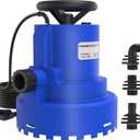 AgiiMan 1HP Automatic Submersible Water Pump, 5000GPH Sump Pump Utility Pump for Pool Draining, Water Removal Pump with 33' Power Cord for Flooded Areas, Swimming Pool, Flooded House Basement,Blue