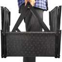 5 Steps Foldable Large Dog Step Car Dog Stairs Support Up to 150 Lbs Lightweight Portable Pet Ladder Ramp Cars and SUV Truck