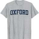 Oxford England Collegiate Style Varsity Block Letter T-Shirt Size XS