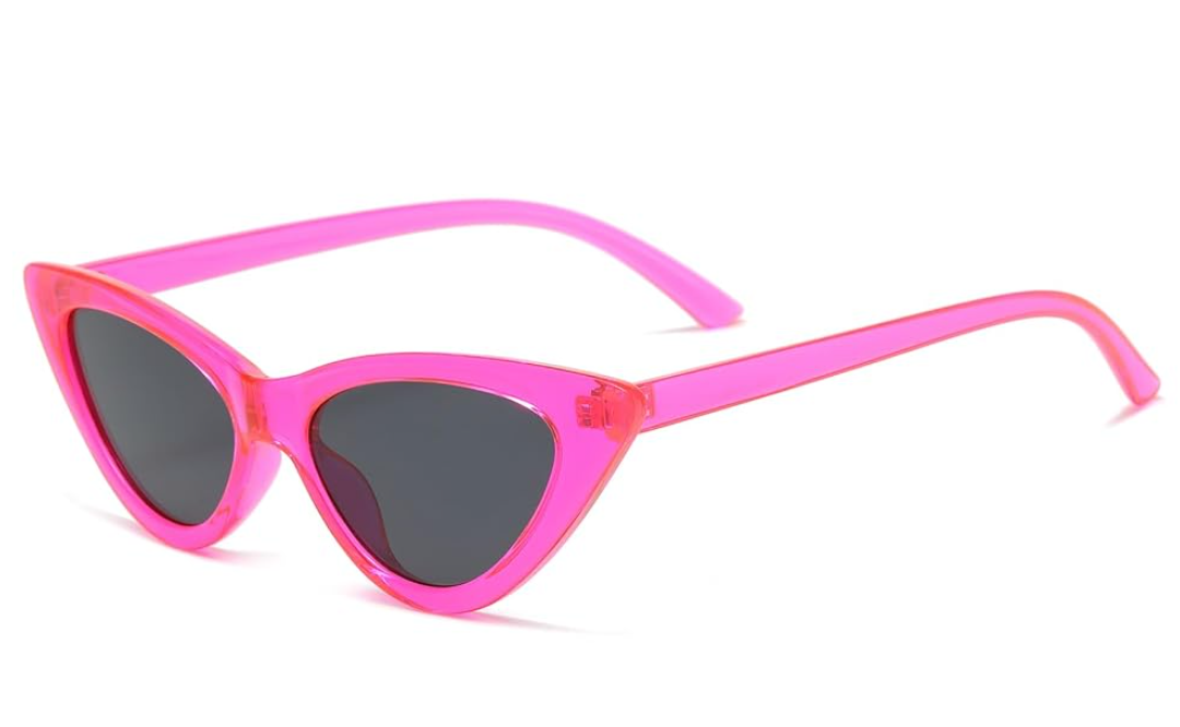 Cat Eye Sunglasses for Women, Retro Narrow Pointy Cateye Womens Sun Glasses