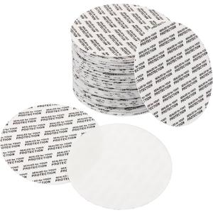PATIKIL 63mm/2.5inch Pressure Sensitive Seal, 500 Pack Adhesive PS Foam Lid Cap Liners Resistant Tamper for Plastic Glass Jar Bottle Cap Seals
