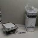 3 Pack Automatic Small Bathroom Trash Can with Lid - 2.5 Gallon Touchless Garbage Can, Motion Sensor Smart Trash Bin, Slim Dog Proof Trashcan, Waterproof Plastic Wastebasket for Bedroom Office Kitchen (Black/White/Grey)