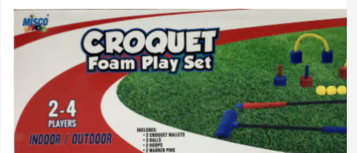 Misco Toys Croquet Foam Play Set 2 Pack