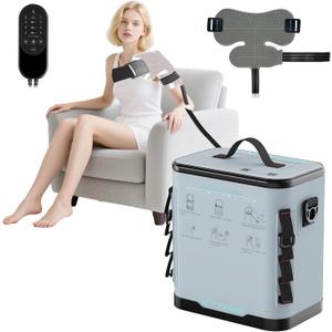 Cold Therapy Machine with Programmable Timer, Portable Ice Machine for Shoulder After Surgery, Shoulder Replacement Recovery System, Cryotherapy Pain Relief with Compression Pad