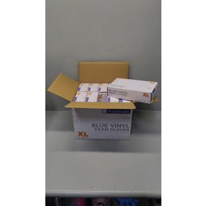 Blue Vinyl Exam Gloves 10 Pack XL