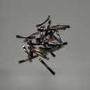 Hotop 30 Pieces Open Center Metal Barrettes Anti-slip Metal Hair Clip for Women, Assorted Colors(Slide Barrette,Black, Silver, Brown)