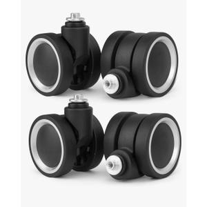 Zoofen Luggage Wheels Replacement 3 pcs Suitcase Replacement Wheels Wear-Resistant Spinner Wheels for Most Suitcase Repair(ZLN-A39,Black)