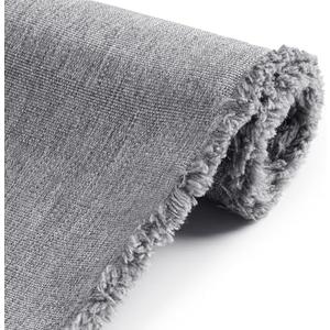 Foreate 600D Waterproof Canvas Fabric by The Yard 58” W Outdoor Upholstery Fabric for Chairs Indoor Polyester Material Patio Cushion Furniture Cover DIY Sewing, 1 Yard Light Grey